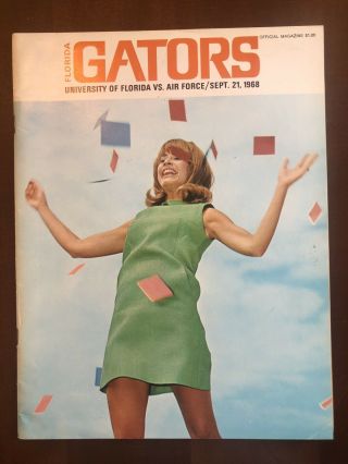1968 Florida Gators Football Program Vs Us Air Force Academy Falcons