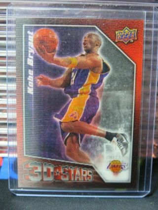 2009 - 10 Upper Deck Michael Jordan Kobe Bryant 3d Stars Card 3d - Jb Bb