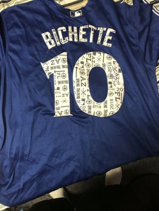 Bo Bichette Autograph Toronto Blue Jays Jersey Signed In Person Spring Training