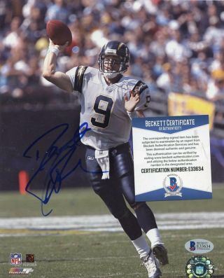 Drew Brees San Diego Chargers Signed Autographed 8x10 Photo Bas E33634