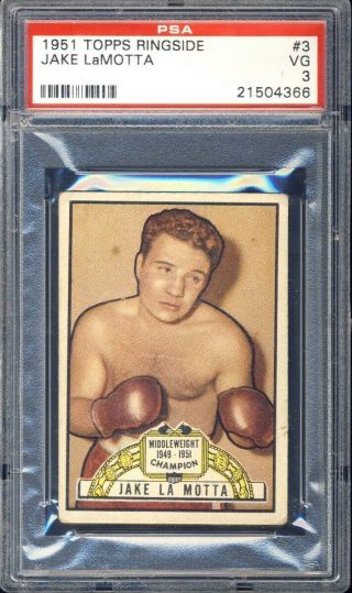 1951 Topps Ringside Boxing 3 Jake Lamotta Psa 3