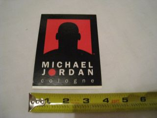 Nba Chicago Bulls 1990s Michael Jordan Cologne Bijan Advertising Sticker Card