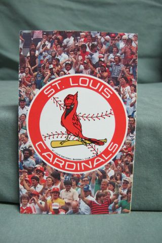 1985 St Louis Cardinals Baseball Schedule