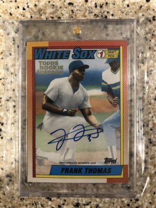 2018 Topps Archives Rookie History Frank Thomas Auto Autograph 27/99 White Sox