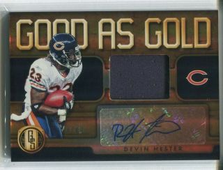 2019 Panini Gold Standard Devin Hester Good As Gold Jersey Auto Autograph 33/49