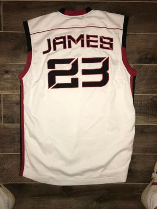 NIKE Air LeBron James Basketball Team Jersey 23 King James (XL) Sewn NBA 5