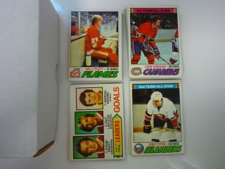 1977 - 78 Topps Hockey Complete Set Good Shape