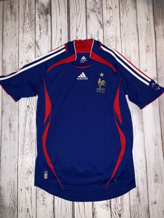 Adidas France Mens National Soccer Jersey 2006 Climacool Mens Small