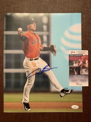Alex Bregman Houston Astros Autographed Signed 11x14 Photograph Jsa