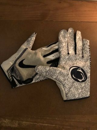 Penn State Nittany Lions PSU Football Team - Issued Game - Linebacker XL Gloves 2