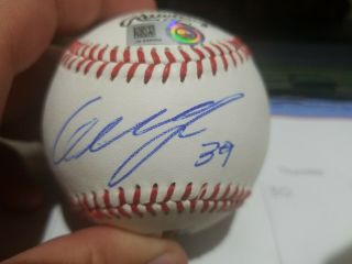 Gio Urshela Single Signed Baseball Autographed Auto Mlb Hologram Ny Yankees