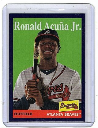 2019 Topps Archives Ronald Acuna Jr.  Purple Parallel /175
