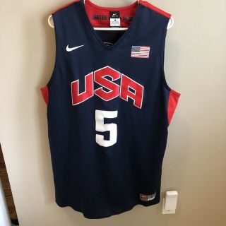 Authentic 2012 Olympics Team Usa Nike Kevin Durant Jersey Away Navy Blue Large