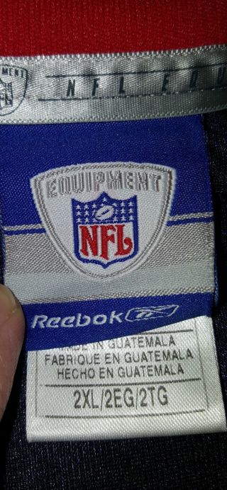 NFL Reebok BUFFALO BILLS J.  P.  Losman 7 Blue Football Jersey Shirt Sz 2XL 4