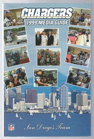 1999 San Diego Chargers Football Media Guide Record Book