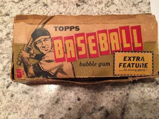 1961 Topps Baseball 5 Cent Wax Display Box.  99 Cent Starting Bid