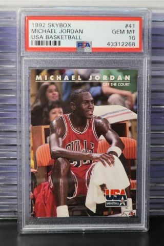 1991 - 92 Skybox Michael Jordan Usa Basketball 41 Psa 10 Gem Bulls Jw
