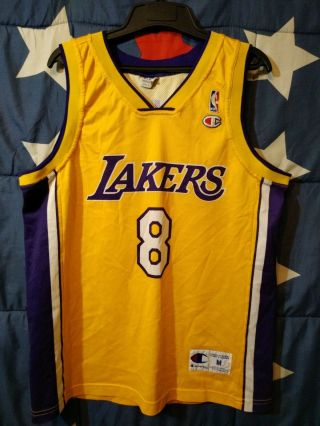 SIZE M Los Angeles Lakers NBA Champion Basketball Shirt Jersey Bryant 8 2