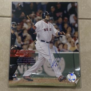 David Ortiz Hand Signed Autograph 8x10 Photo Boston Red Sox