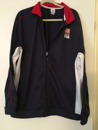 Men’s Olympic Team Usa Gear Size Xl Zip Up Jacket.