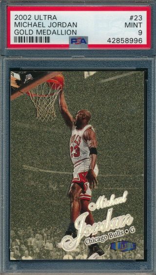 Michael Jordan 1997 - 98 Fleer Ultra Gold Medallion Parallel Psa 9 Card 23