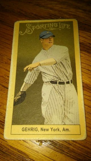 2014 Sporting Life Sepia Lou Gehrig T - Size American Beauty Card Rare