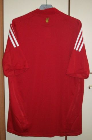 Liverpool 2008 - 2010 Home football shirt jersey Adidas size L 2
