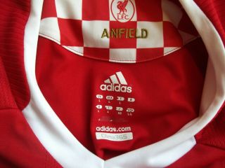 Liverpool 2008 - 2010 Home football shirt jersey Adidas size L 3