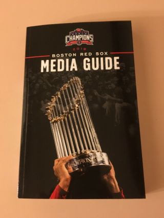 2019 Boston Red Sox Media Guide - - Mookie Betts - - World Series Champs - -