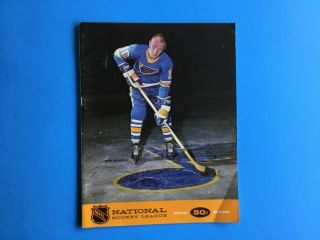 12 - 14 - 1967 St.  Louis Blues At Philadelphia Flyers Program