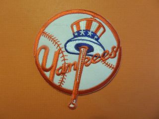 York Yankees Red & White Embroidered Iron On Patches 3 - 1/4 X 3 - 1/2