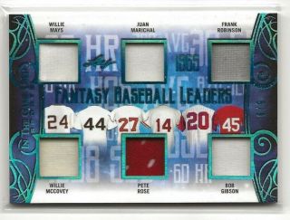 2019 Leaf In The Game Fbl - 05 Mays,  Rose,  Gibson,  Etc Game Jsy 