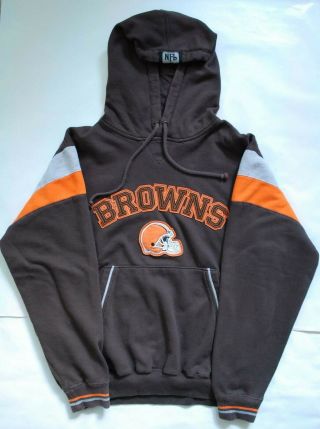Cleveland Browns Nfl Team Apparel Hoodie Sweatshirt Size Medium (m)