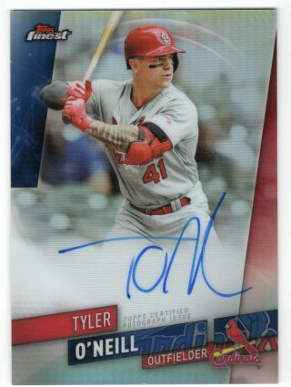 2019 Topps Finest Refractor Autograph Tyler O 
