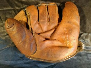 Joe Gordon Marathon Sporting Goods Buckle Back Split Finger Baseball Glove (g18)