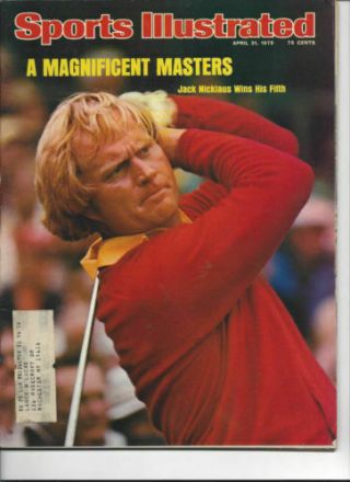 April 21,  1975 Jack Nicklaus Golf Sports Illustrated