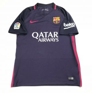 2016/17 Barcelona Away Jersey 11 Neymar Jr Medium Nike Blaugrana Purple Soccer