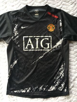 Mens Nike Dri Fit Manchester United Grey Soccer Jersey Size Small