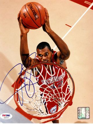 Jerry Stackhouse Autographed Signed 8x10 Photo Philadelphia 76ers Psa S46637