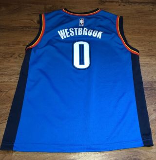 Adidas Oklahoma City Thunder Russell Westbrook Jersey Youth Large