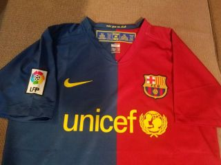 Barcelona soccer jersey Lionel Messi 10 season 2009 size M 4
