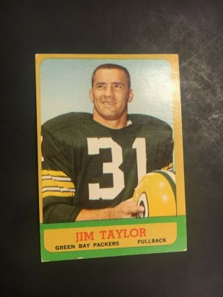 1963 Topps Football Jim Taylor 87 Ex Book 25$ (r2230)