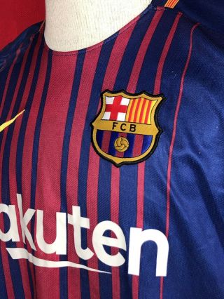 NIKE FCB Barcelona soccer jersey dry fit 11 O Dembele Rakuten futbol unicef L 5