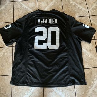 Oakland Raiders Nike Stitched Authentic jersey 20 McFadden 4xL 3