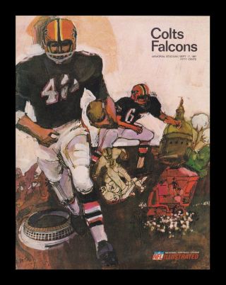 1967 Baltimore Colts V Atlanta Falcons Program 9/17/67 Ex/mt 27735