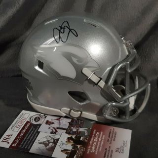 Patrick Peterson Signed Arizona Cardinals Mini Helmet Jsa Silver Ice Concept