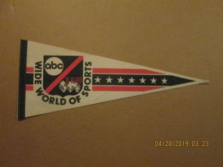 Abc Wide World Of Sports Vintage 30 Years Full Size Pennant