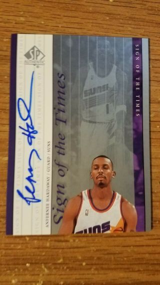 Anfernee Hardaway Auto 2000 Sp Authentic Sign Of The Times Suns Rare Autograph