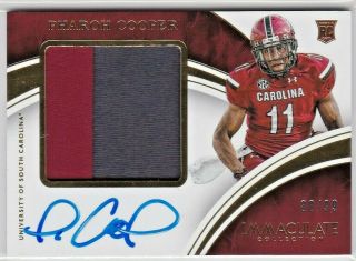Pharoh Cooper South Carolina Gamecocks 2016 Immaculate Rookie Patch Auto Rc /99