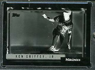1992 Topps Baseball 4 Color Mask Negative.  Ken Griffey Jr Mariners